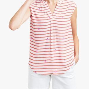 Joules Jae sleeveless stripe top, size 8